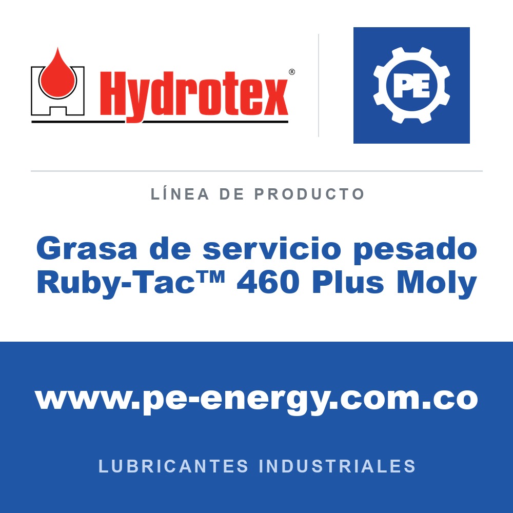 Hydrotex Grasa de servicio pesado Ruby-Tac™ 460 Plus Moly - Hydrotex Grasa de servicio pesado Ruby-Tac™ 460 Plus Moly