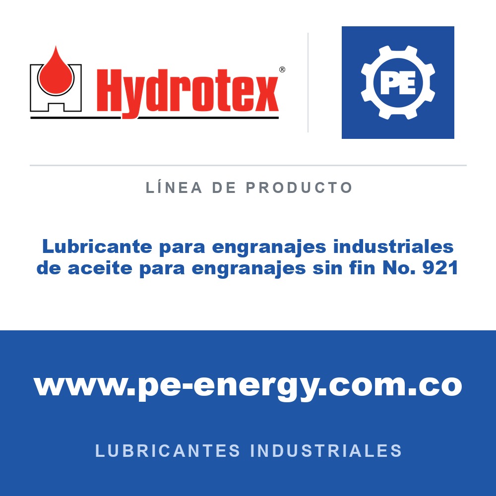 Hydrotex Lubricante para engranajes industriales de aceite para engranajes sin fin No. 921 - Hydrotex Lubricante para engranajes industriales de aceite para engranajes sin fin No.