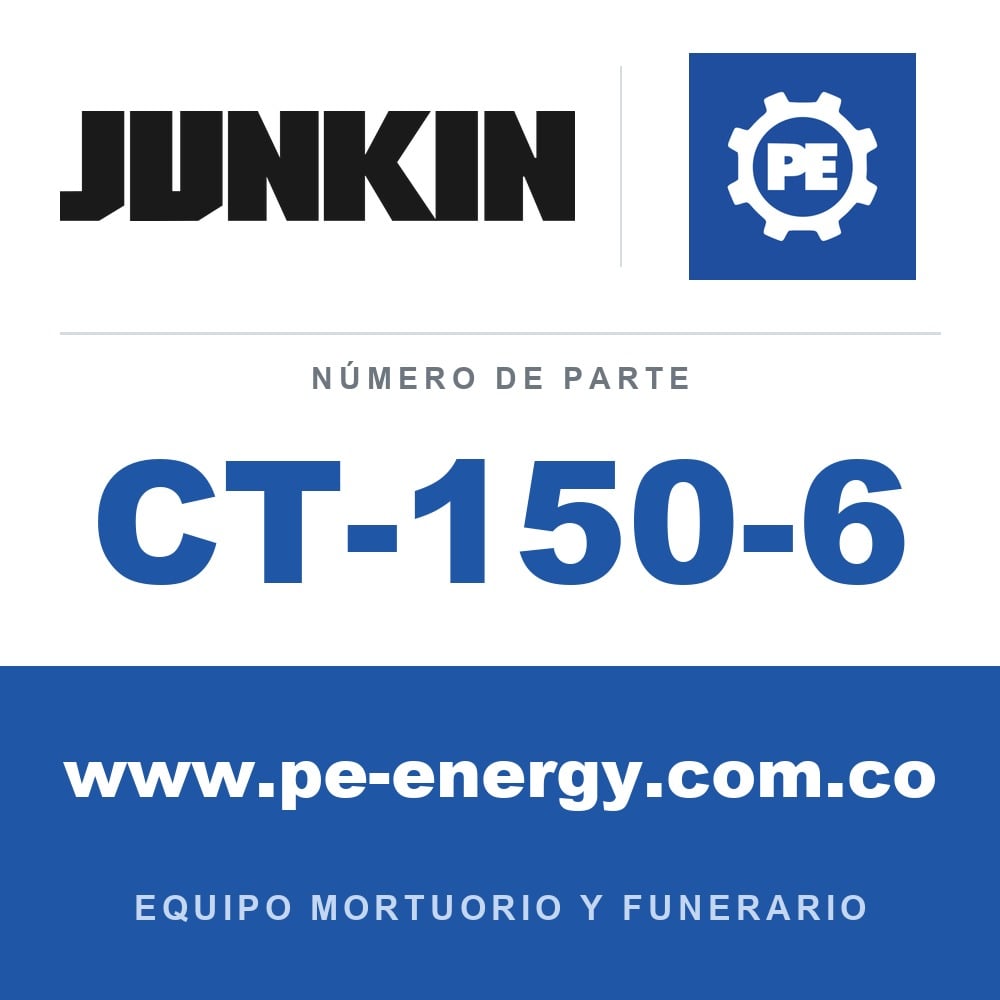 Junkin Safety CT-150-6 Mesa de preparación mortuoria con ruedas de 6 pulgadas