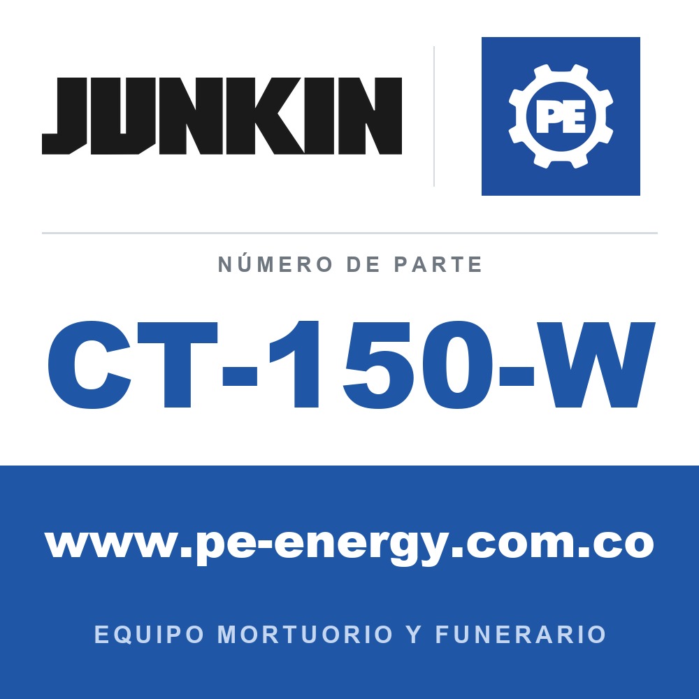 Junkin Safety CT-150-W Mesa de preparación mortuoria con cubierta de 28 pulgadas de ancho