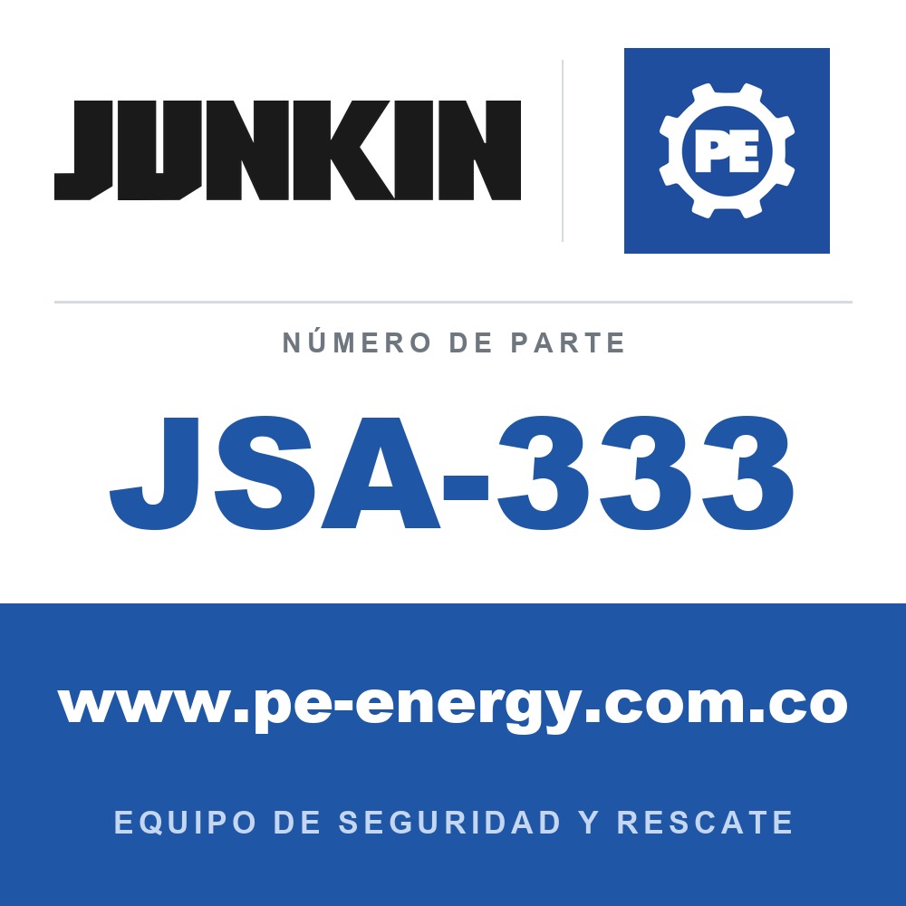 Junkin Safety JSA-333 Kit de camilla de rescate tipo canasta estándar