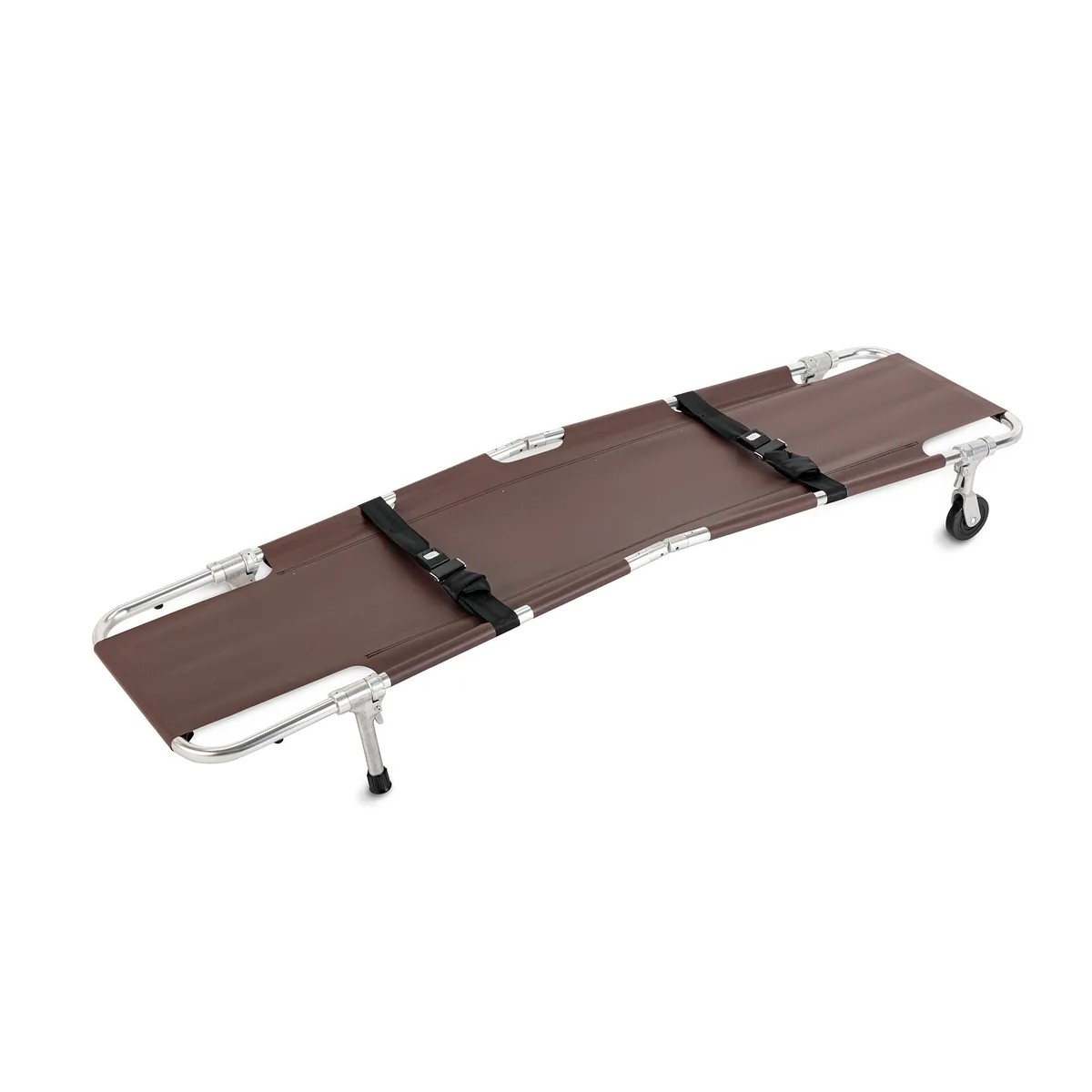 Junkin Safety JSA-602-M Camilla con ruedas Easy-Fold con funda marrón