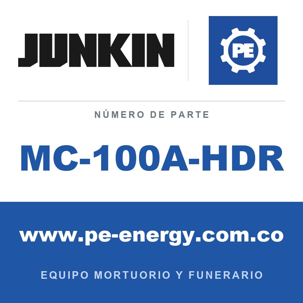 Junkin Safety MC-100A-HDR Camilla mortuoria de servicio pesado con barandales laterales