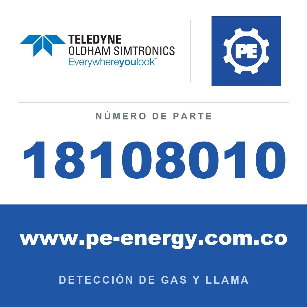 Oldham Simtronics 18108010 O2, Oxígeno 20,9% Vol. N2 112L (112DA)