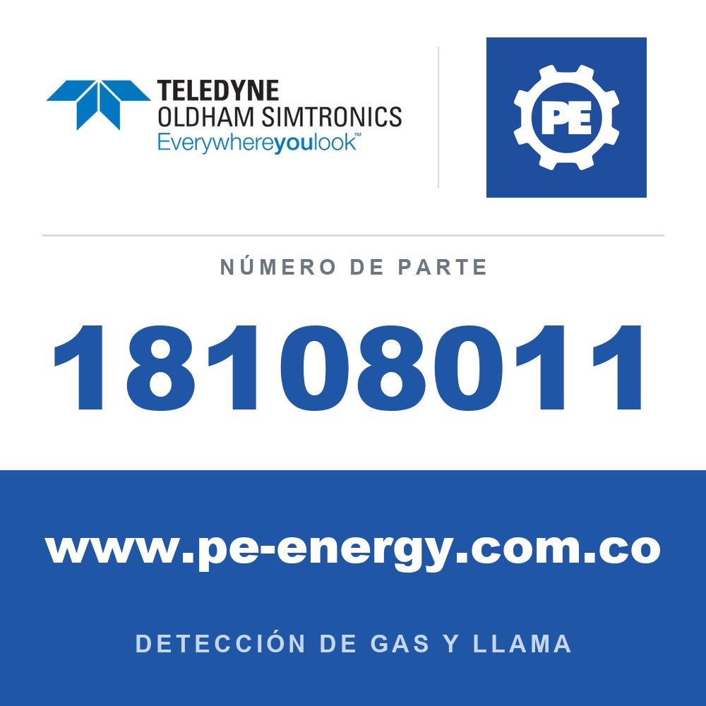 Oldham Simtronics 18108011 CH4, Metano 2,5% Vol. AIRE 112L (112DA)