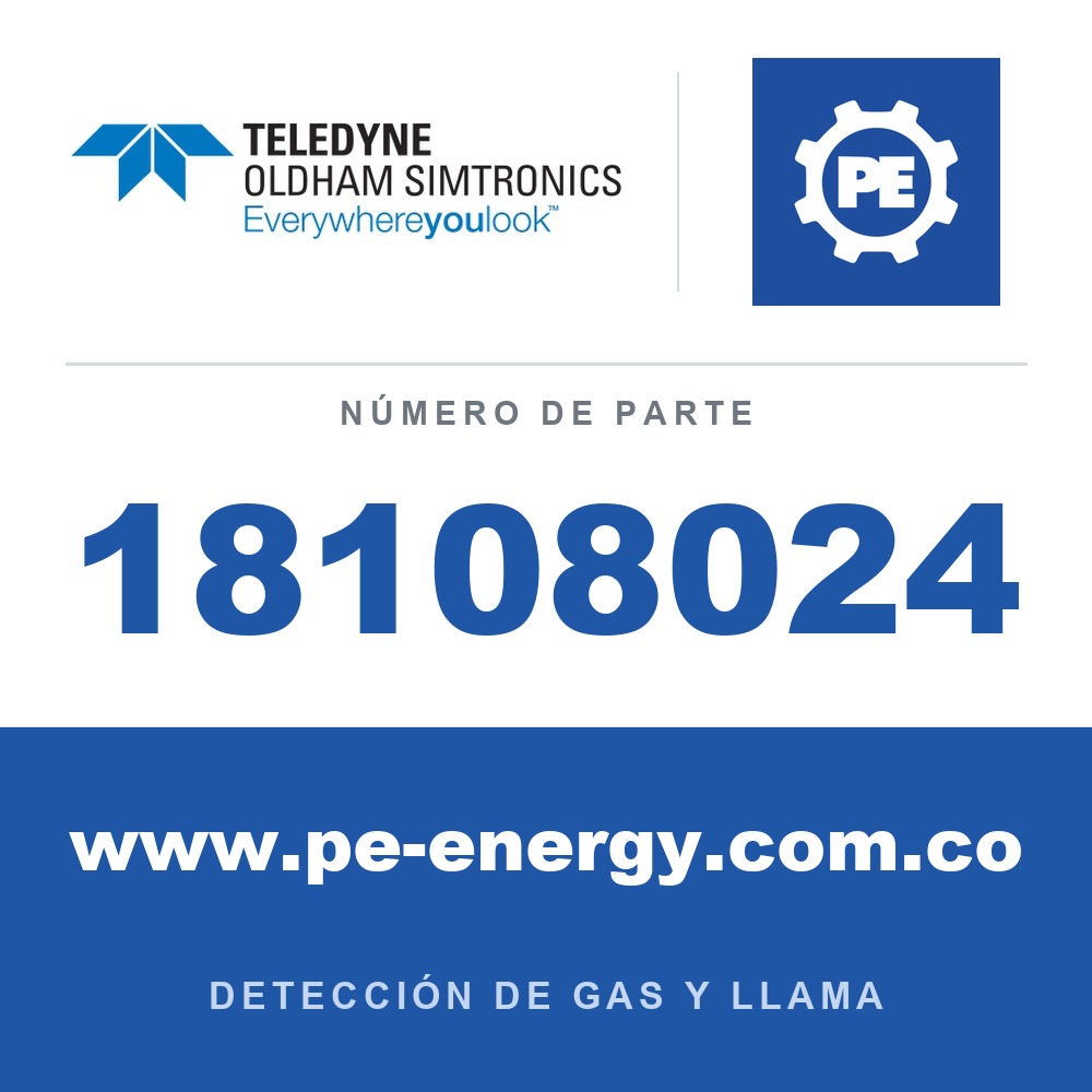 Oldham Simtronics 18108024 Cl2, Cloro 2 ppm N2 112L (112DA)