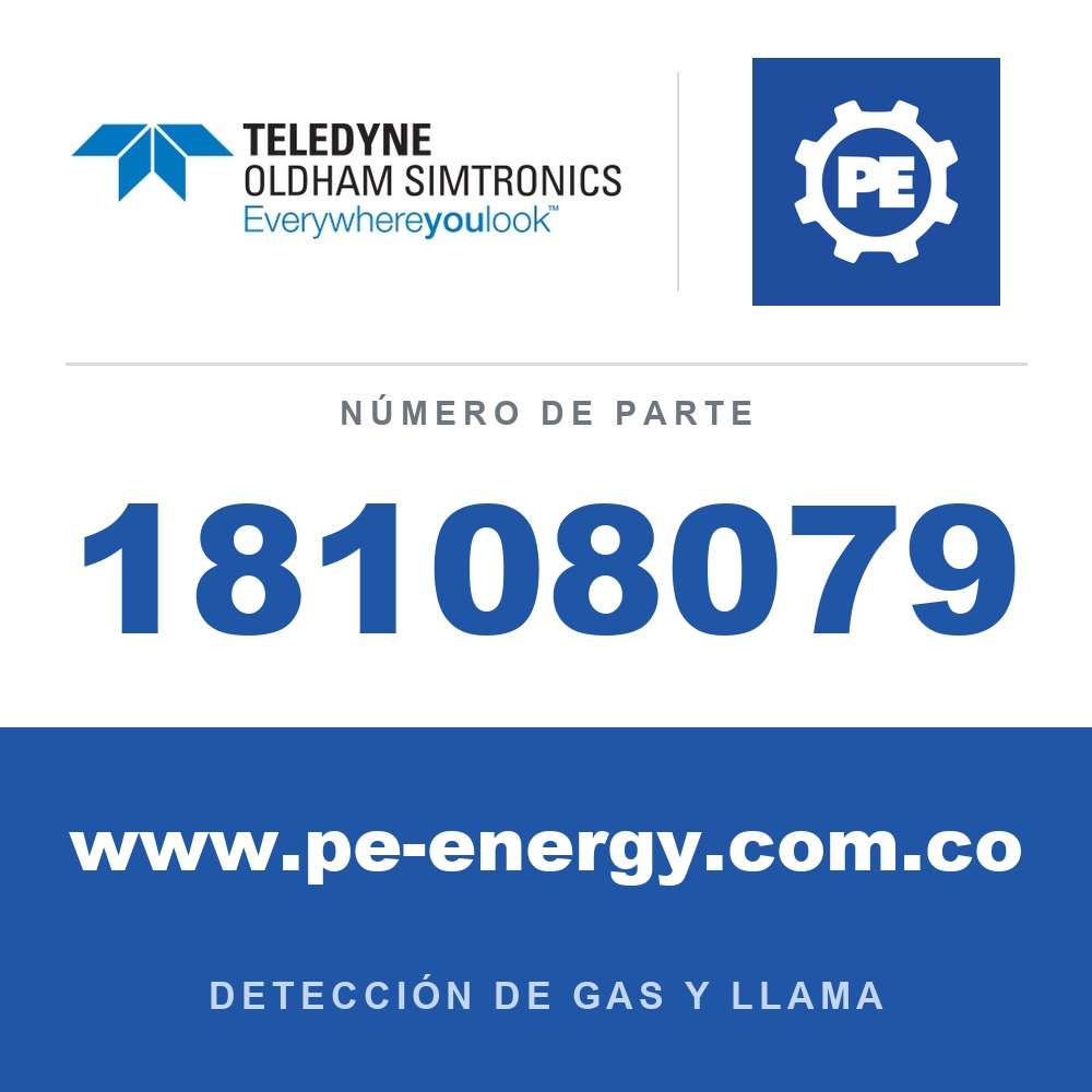 Oldham Simtronics 18108079 NH3, Amoníaco 4500 ppm, O2, Oxígeno 20% Vol. N2 112L (112DA)