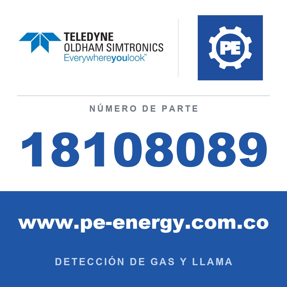 Oldham Simtronics 18108089 SO2, Dióxido de azufre 80 ppm N2 112L (112DA)