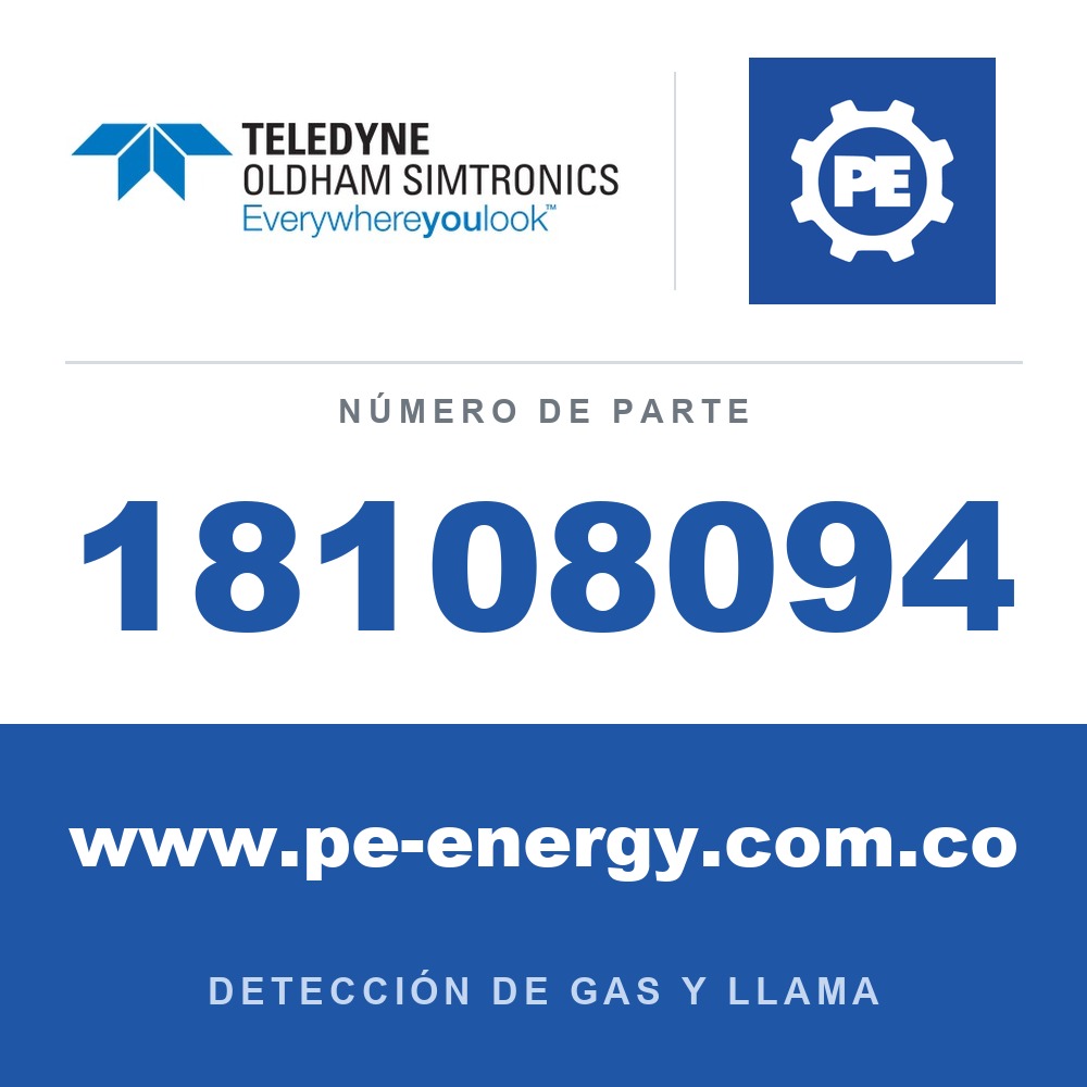 Oldham Simtronics 18108094 NH3, Amoníaco 1% Vol. AIRE 112L (112DA)