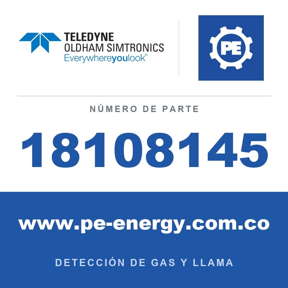 Oldham Simtronics 18108145 HCN, Cianuro de Hidrógeno 25ppm N2 112L (112DA)