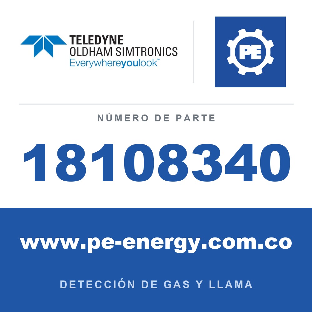 Oldham Simtronics 18108340 NH3, Amoníaco 100 ppm N2 112L (112DA)