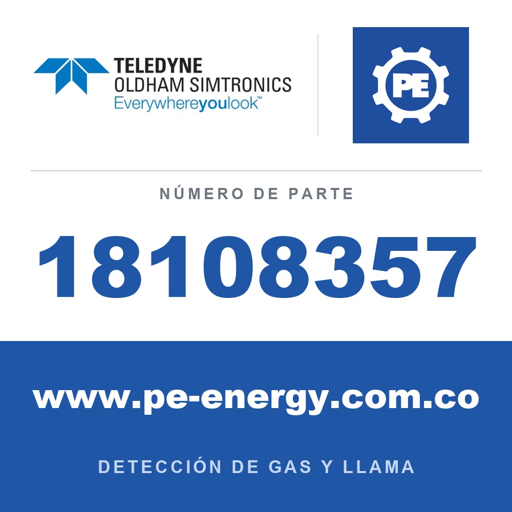 Oldham Simtronics 18108357 NH3, Amoníaco 1000 ppm AIRE 112L (112DA)