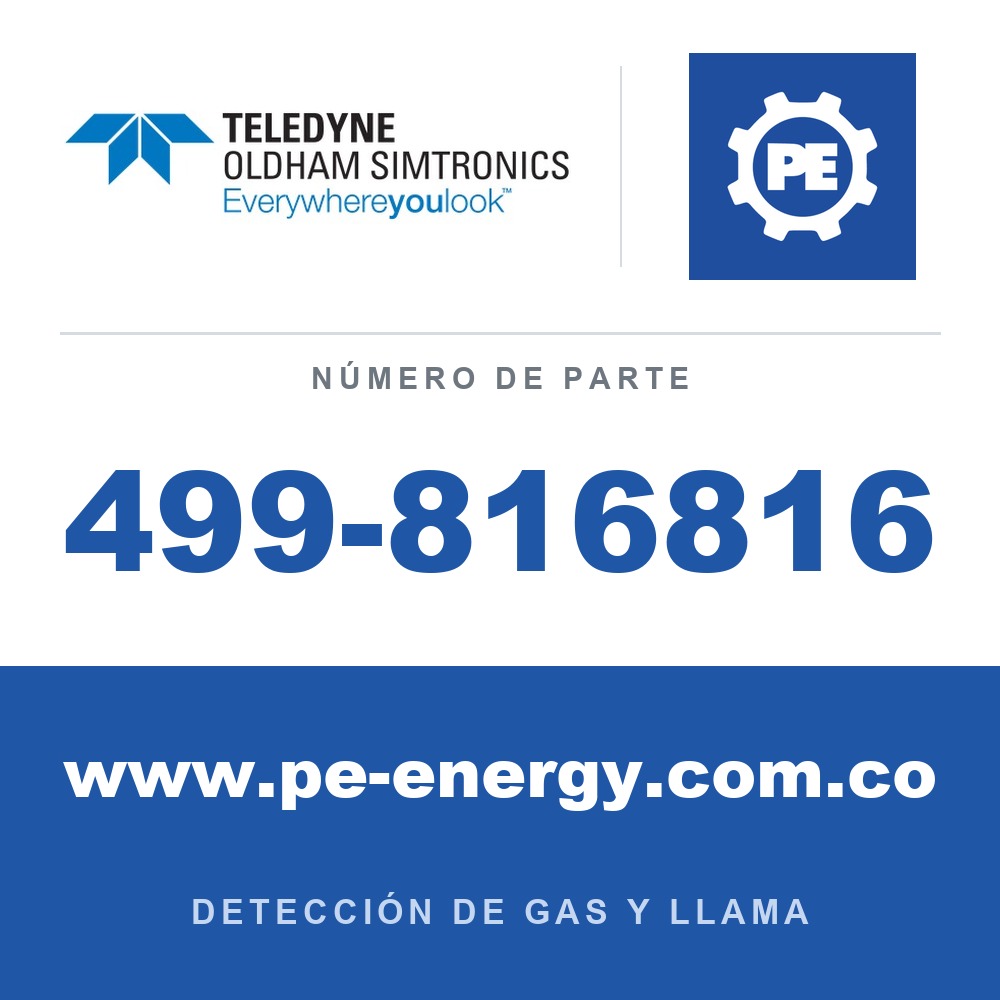 Oldham Simtronics 499-816816 ETIQUETA 1x80x20mm, SS 316, TEXTO PERSONALIZADO, incluye arandela y anillo partido (para GD10