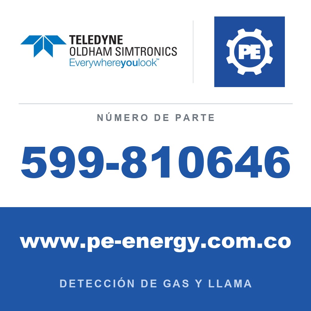 Oldham Simtronics 599-810646 Boquilla de prueba, GD10P
