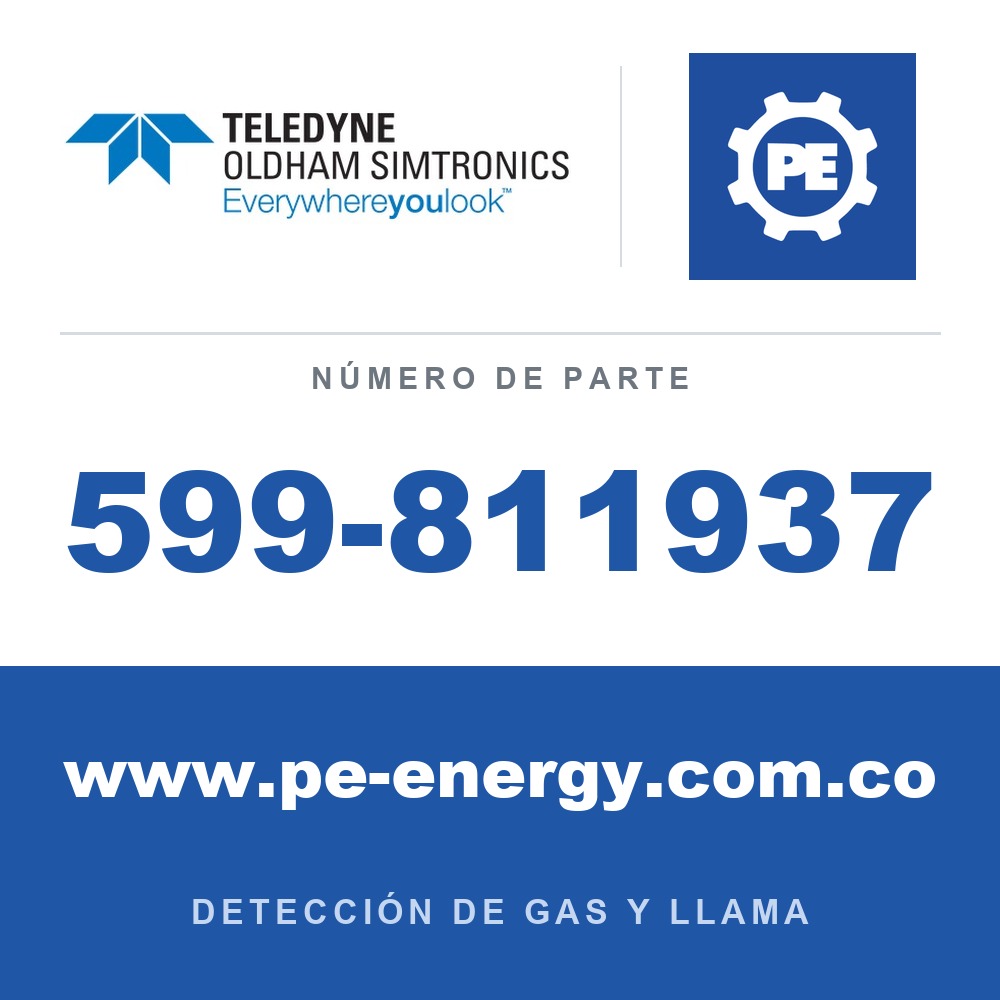 Oldham Simtronics 599-811937 Boquilla de prueba para montaje en conducto GD10P