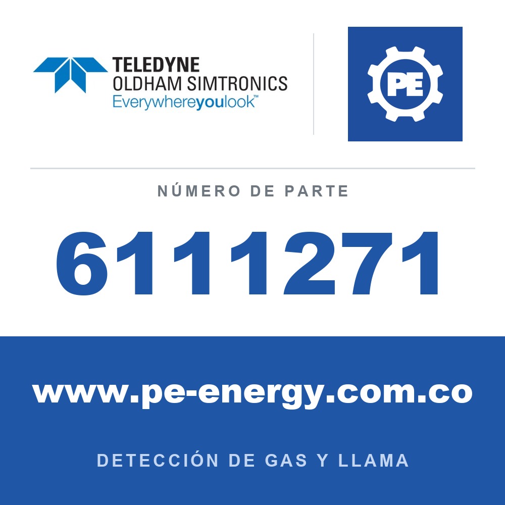 Oldham Simtronics 6111271 Batería PBE 06V 130Ah, dimensiones 243x234x206mm, peso 28kg