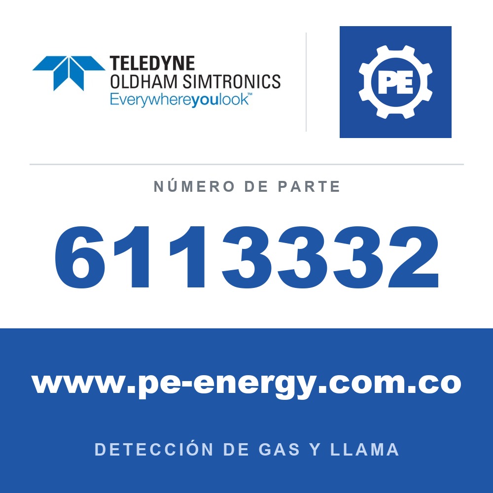 Oldham Simtronics 6113332 NO2, Dióxido de nitrógeno 0-10 ppm / 0-30 ppm para OLCT 10, OLCT 10N y CPS10