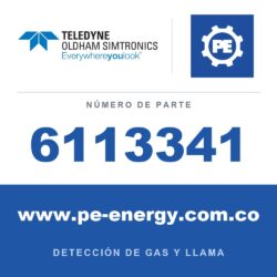 Oldham Simtronics 6113341 H2S, Sulfuro de hidrógeno 0-30 ppm o 0-100 ppm para OLCT 10N