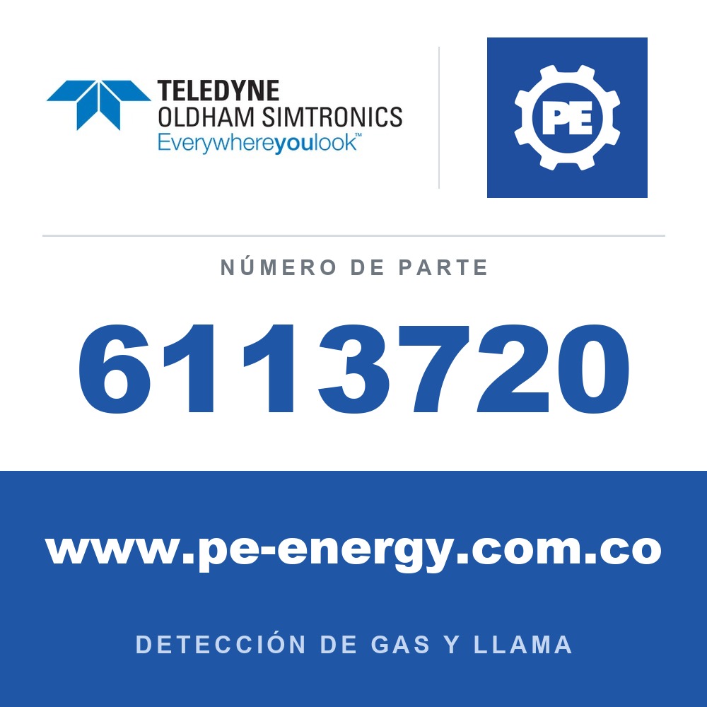 Oldham Simtronics 6113720 O2, Oxígeno 0-30% vol. - vida útil: 5 años para OLCT 10N