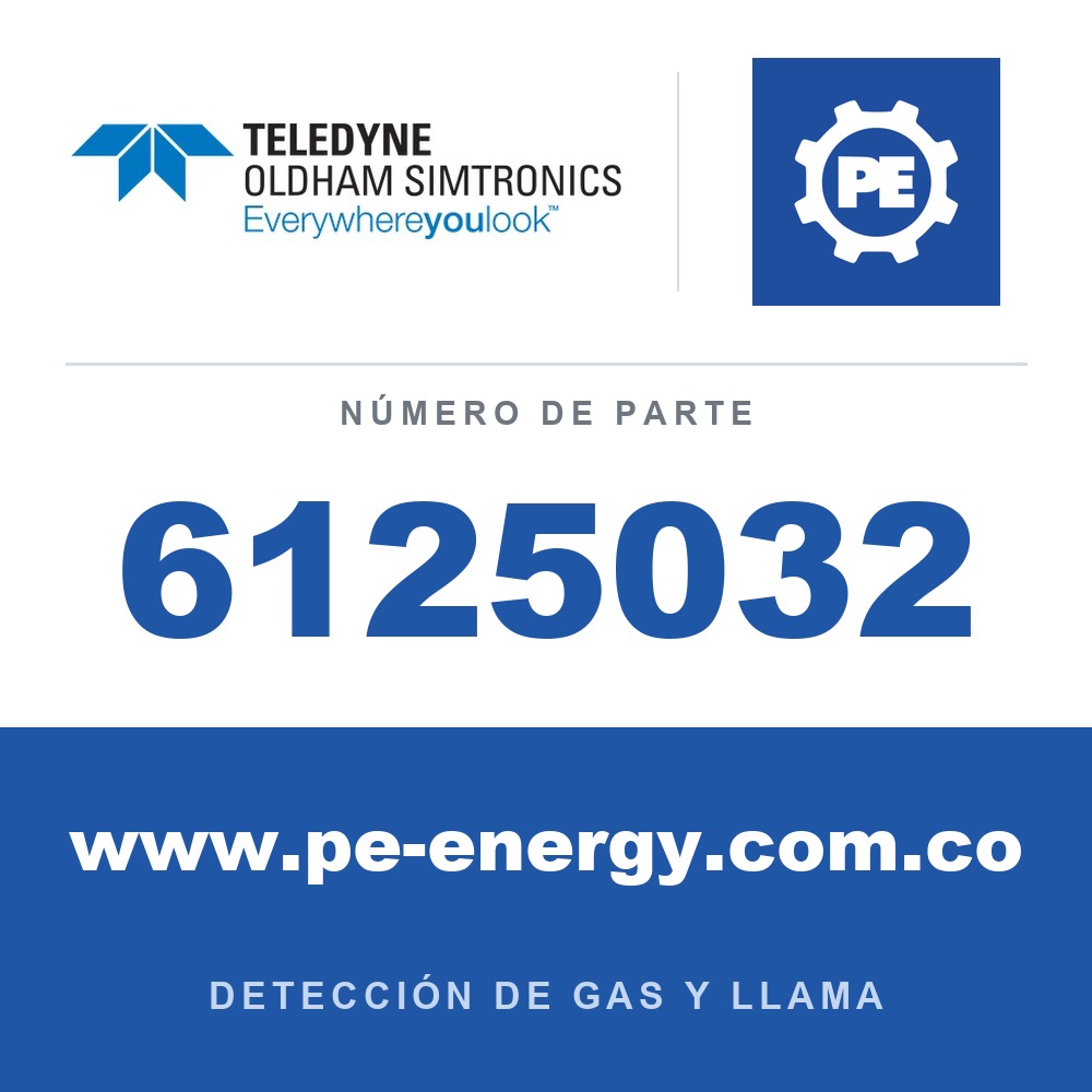 Oldham Simtronics 6125032 Conector de carga con marca roja