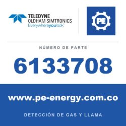 Oldham Simtronics 6133708 Elemento terminal con tapa, usar con montaje de tubo 6133711 - conexión atornillable - Cable