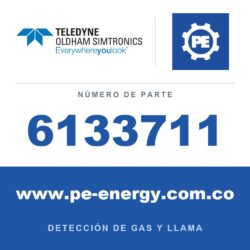 Oldham Simtronics 6133711 Base con tubo integrado BK, usar con terminal 6133708 - Ø70mm, altura 110mm