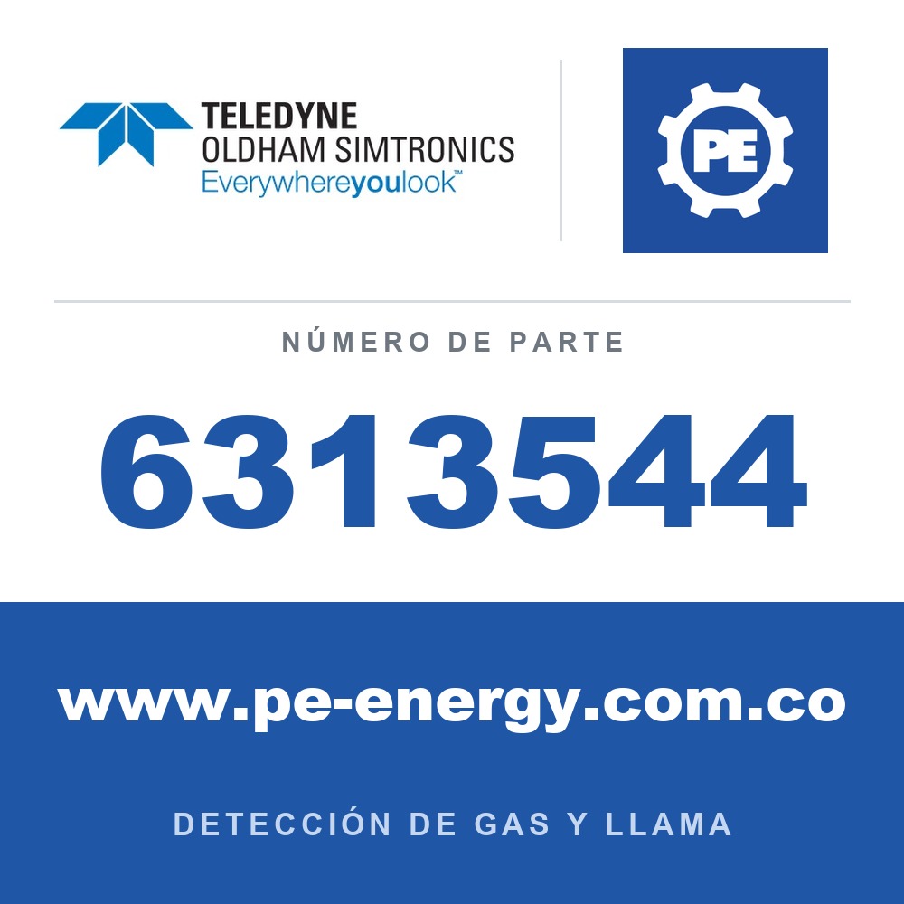 Oldham Simtronics 6313544 Sensor de R134a, R11, R23, R143a, R404a, R507, R410a, R32, R407c, R408a para CTX 300 (FS24 SP)