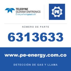 Oldham Simtronics 6313633 Sensor de H2S, Sulfuro de hidrógeno 0-30 ppm para CTX 300