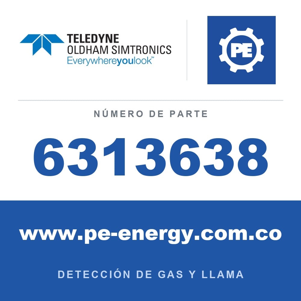 Oldham Simtronics 6313638 NO, sensor de óxido nítrico 0-1000 ppm para CTX 300