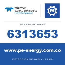 Oldham Simtronics 6313653 Sensor de HCl, cloruro de hidrógeno 0-100 ppm para CTX 300