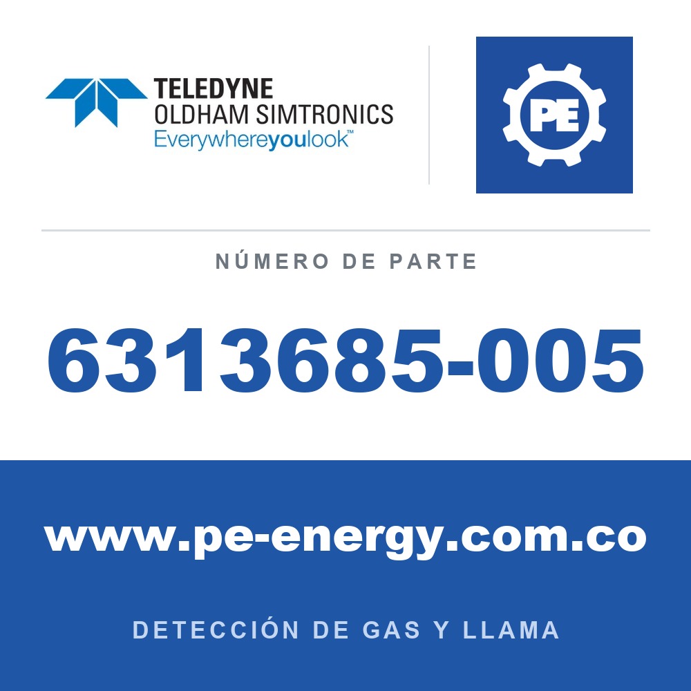 Oldham Simtronics 6313685-005 C3H8, Propano 100% LEL, para ATEX Ex d OLCT 20/40/50/60/80