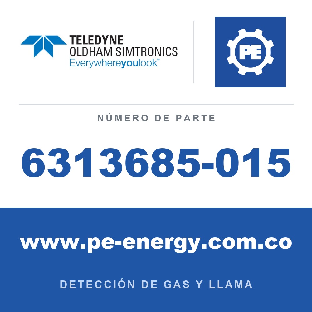 Oldham Simtronics 6313685-015 C7H12O2, acrilato de butilo 100% LEL, para ATEX Ex d OLCT 20/40/50/60/80
