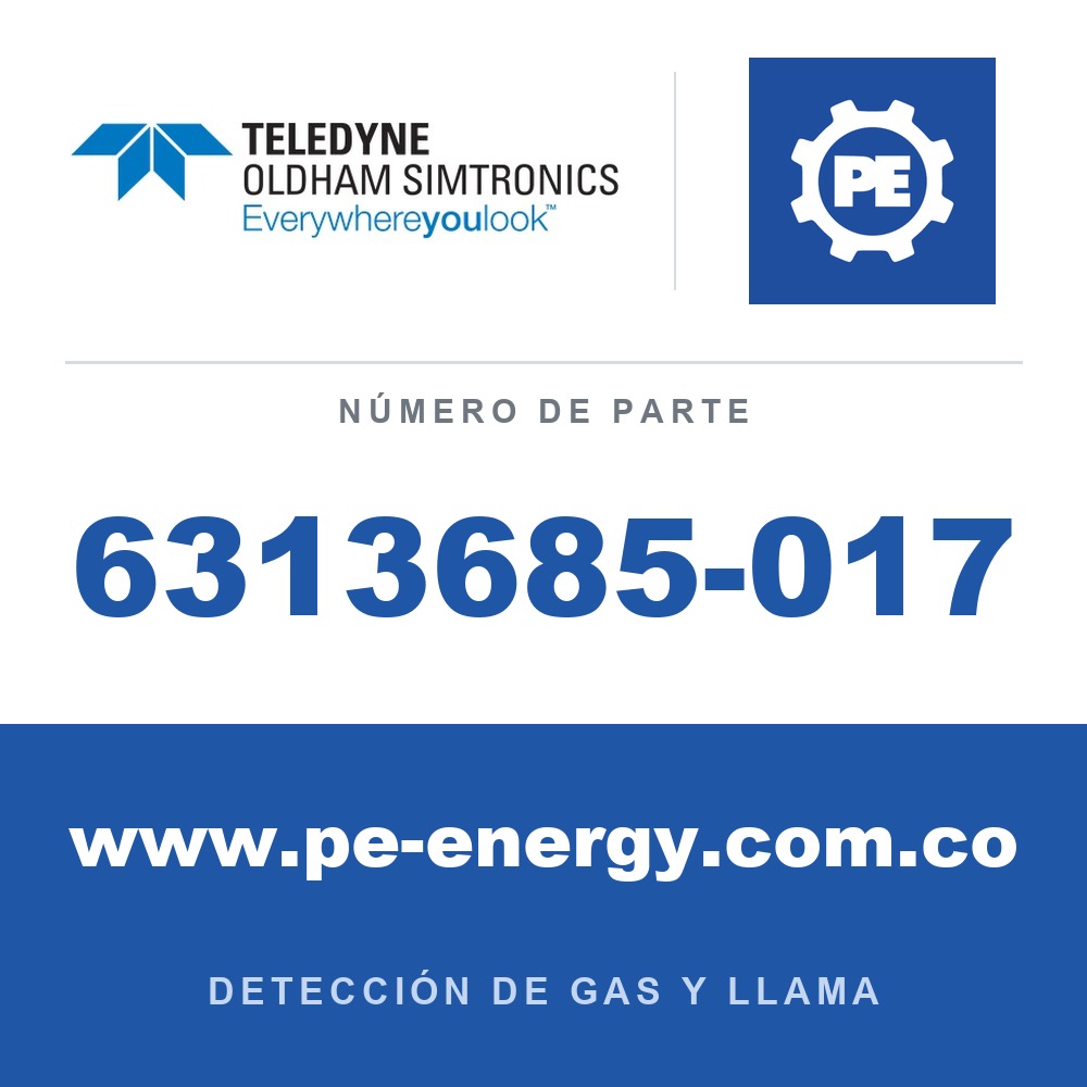 Oldham Simtronics 6313685-017 C3H3N, acrilonitrilo 100% LEL, para ATEX Ex d OLCT 20/40/50/60/80