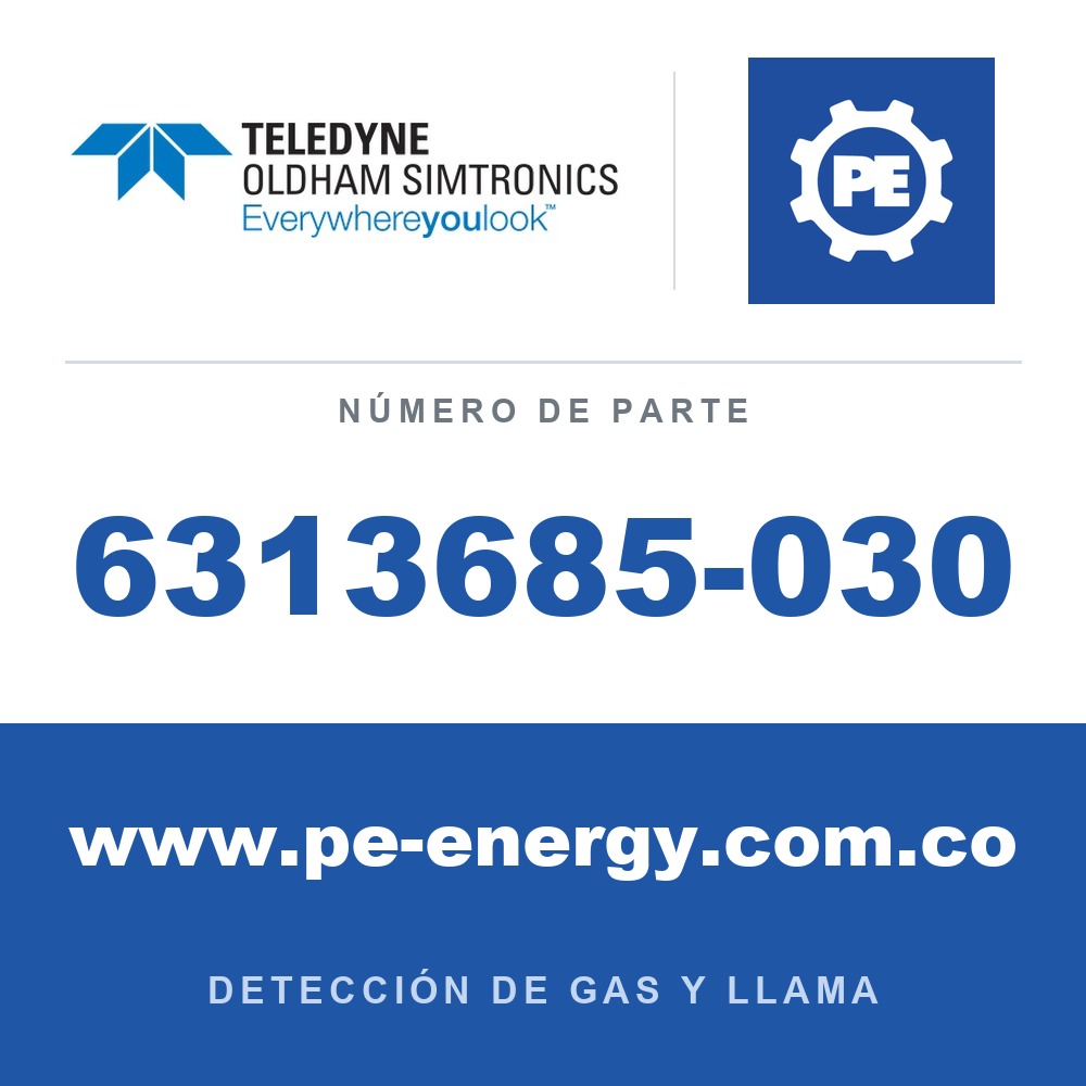 Oldham Simtronics 6313685-030 C2H4, Etileno 100% LEL, para ATEX Ex d OLCT 20/40/50/60/80