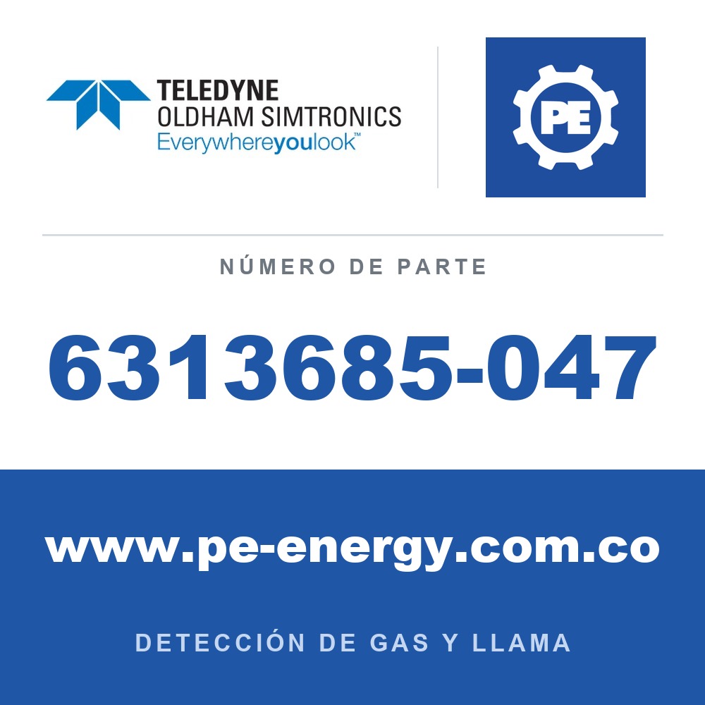 Oldham Simtronics 6313685-047 C9H20, Nonano 100% LEL, para ATEX Ex d OLCT 20/40/50/60/80