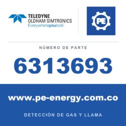 Oldham Simtronics 6313693 Sensor CO/H2 nul, Monóxido de carbono/Hidrógeno nul 0-1000 ppm XP para OLCT 20/40/50/60/80
