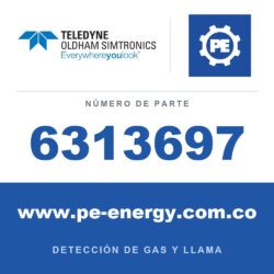 Oldham Simtronics 6313697 H2S, Sulfuro de hidrógeno 0-1000 ppm sensor XP para OLCT 20/40/50/60/80