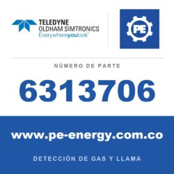 Oldham Simtronics 6313706 H2, Hidrógeno 0-2000 ppm sensor XP para OLCT 20/40/50/60/80