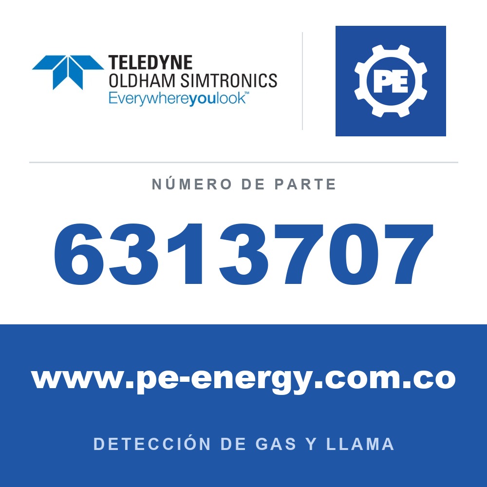 Oldham Simtronics 6313707 NH3, Amoníaco 0 - 100 ppm sensor XP para OLCT 20/40/50/60/80
