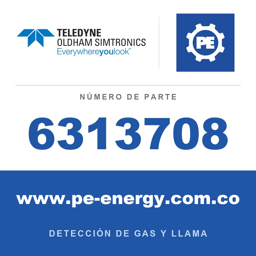 Oldham Simtronics 6313708 NH3, Amoníaco 0-1000 ppm sensor XP para OLCT 20/40/50/60/80