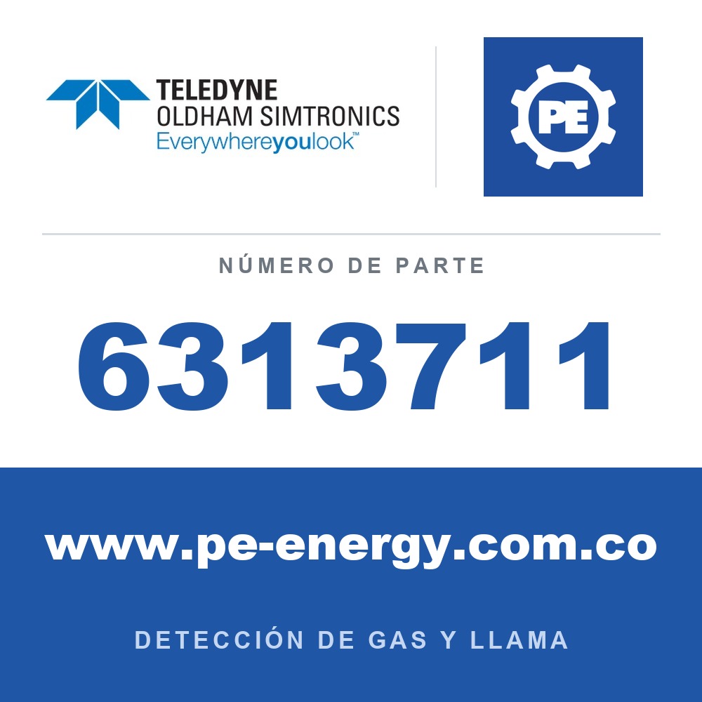 Oldham Simtronics 6313711 CO, Monóxido de carbono 0-100 ppm sensor IS para OLCT 20/40/50/60/80