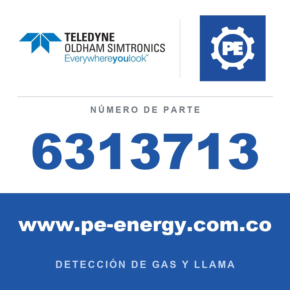 Oldham Simtronics 6313713 CO, Monóxido de carbono 0-1000 ppm sensor IS para OLCT 20/40/50/60/80
