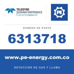Oldham Simtronics 6313718 H2S, Sensor de sulfuro de hidrógeno IS 0-1000 ppm para OLCT 20/40/50/60/80