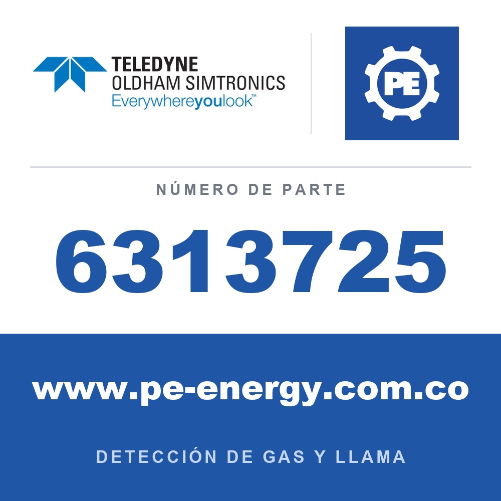 Oldham Simtronics 6313725 SO2, Dióxido de azufre 0-30 ppm sensor IS para OLCT 20/40/50/60/80