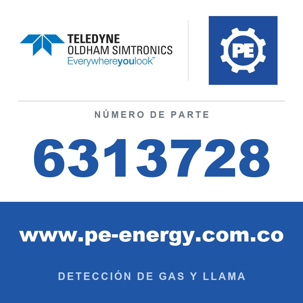 Oldham Simtronics 6313728 NH3, sensor de amoníaco 0-100 ppm IS para OLCT 20/40/50/60/80