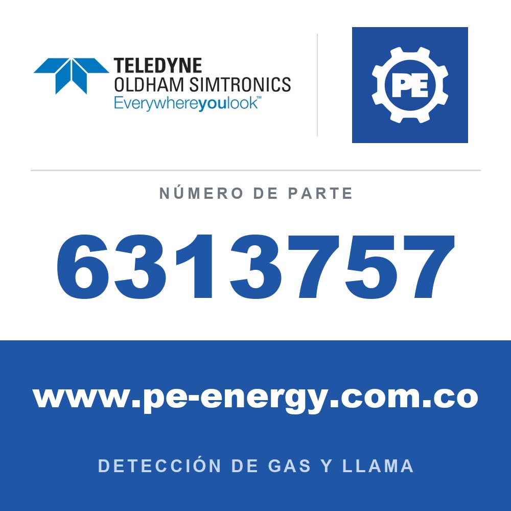 Oldham Simtronics 6313757 0-100% LEL para OLC 20 y OLC 50D