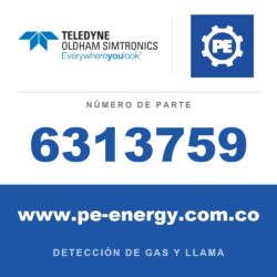 Oldham Simtronics 6313759 CH4, Metano 0-100% Vol. para OLC 20 y OLC 50D