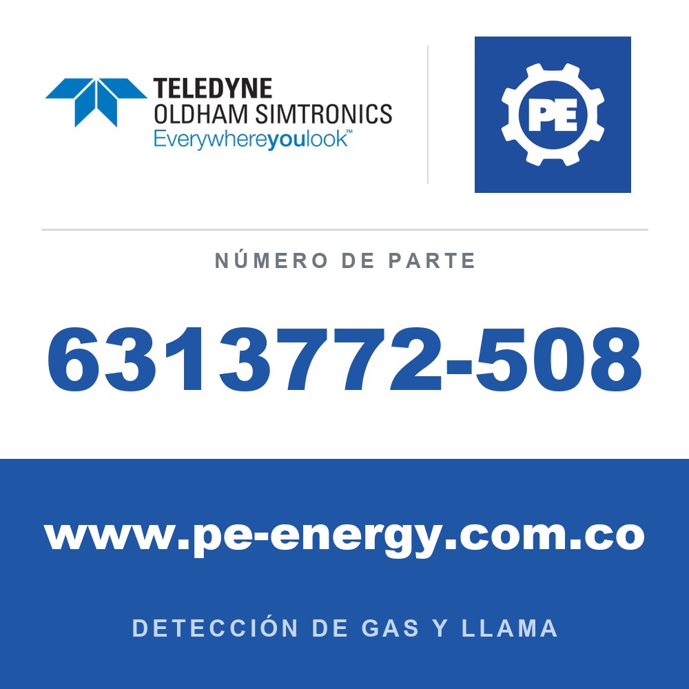 Oldham Simtronics 6313772-508 CH3Cl, 0-500 ppm, sensor XP para OLCT 20/40/50/60/80