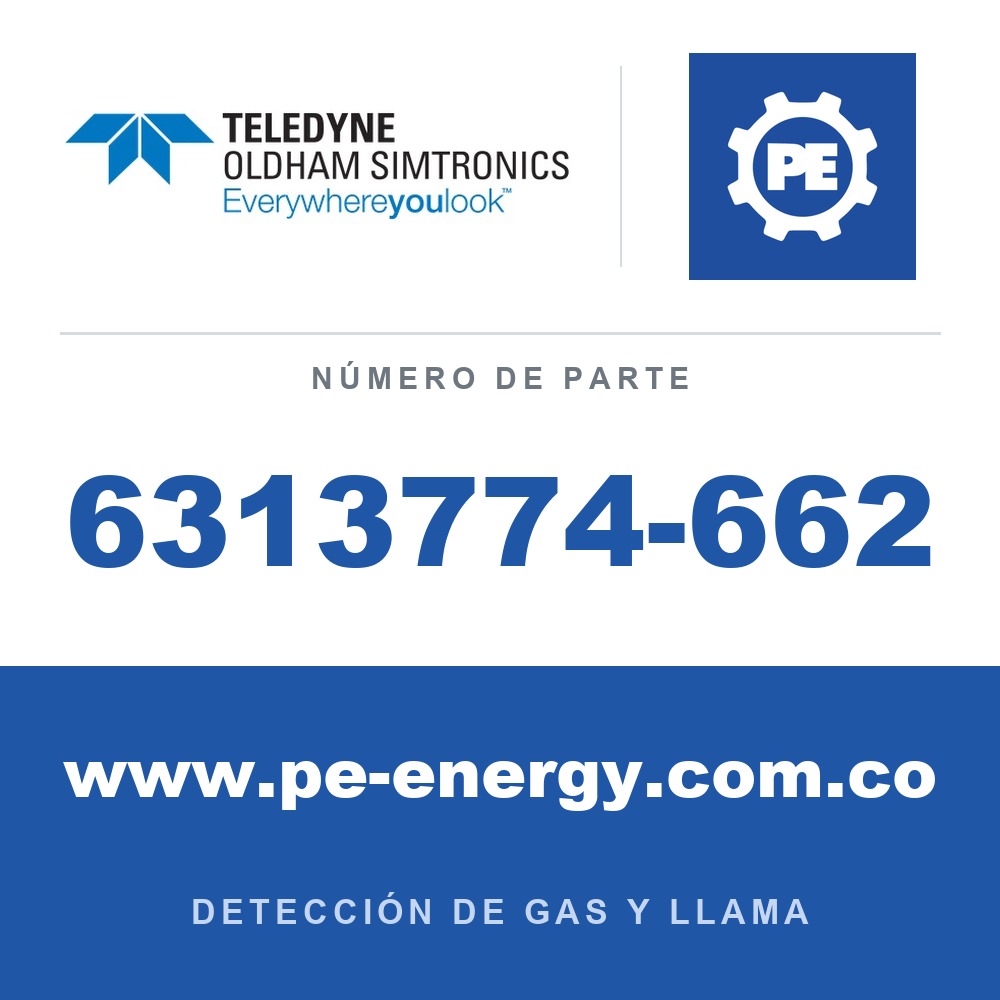 Oldham Simtronics 6313774-662 R1234YF, 0-1000 ppm, sensor XP para OLCT 20/40/50/60/80
