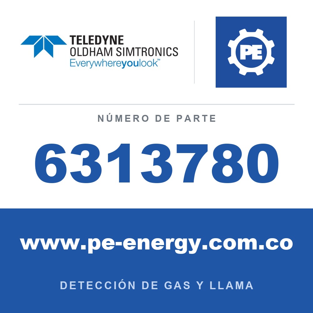 Oldham Simtronics 6313780 O2, oxígeno 0-30% Vol., medio